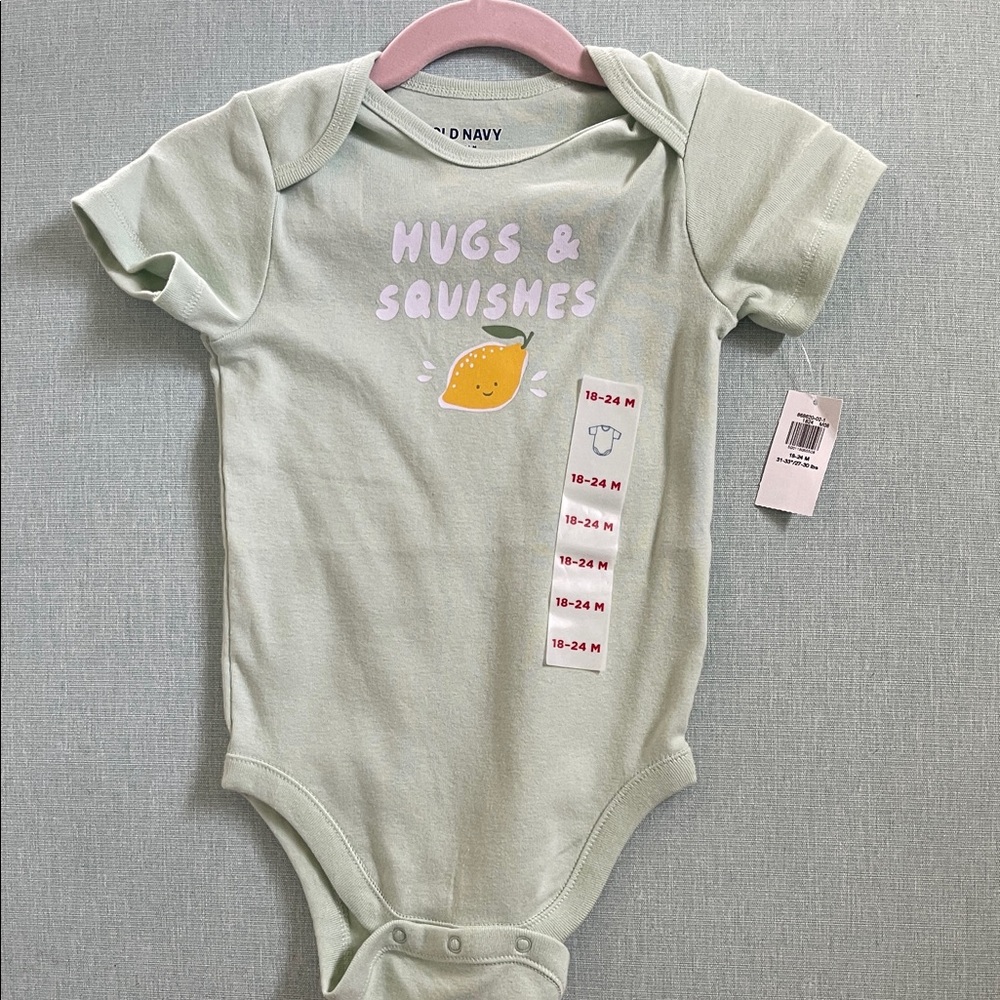 Old Navy Light Green Baby Bodysuit
